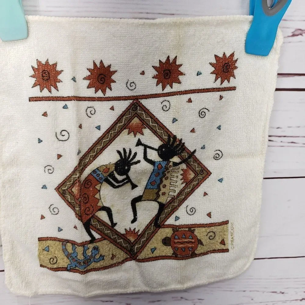 Franco Southwestern Boho Aztec‎ Wash Clothes New Without tags set of 2